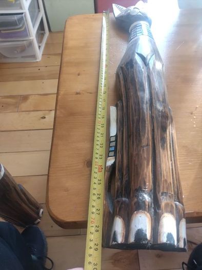 Antique wooden cats