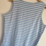 UK16, Joules Riva Sleeveless Jersey Dress Blue & White Stripe with Floral Detail Image 8