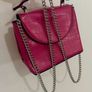 PENNEYS PRIMARK Pink Croc Shoulder Bag With Chain Strap! Image 2