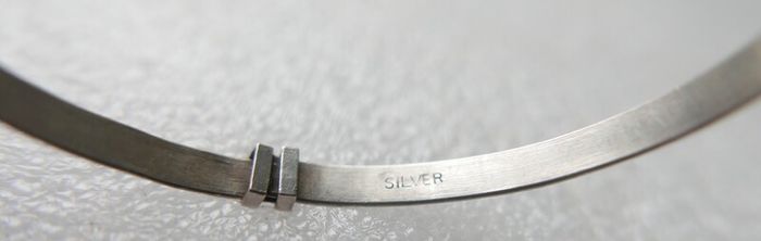 Vintage 925 Sterling Silver bangle with charm