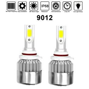 HIR2 9012 LS-C6 LED Headlight Bulb Ligh Low Beam With COB LED Chips 6000K 8000LM
