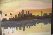 Reflection oil painting