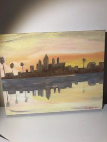 Reflection oil painting
