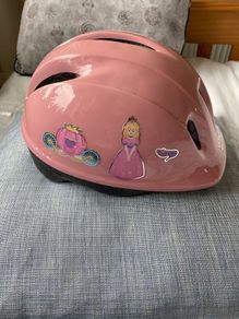 Girl's Pink Safety Helmet for Biking or Scooter