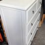 Wooden white 5-drawer chest Image 4