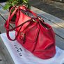 Coach Red Pebble Leather Hand/Shoulder Bag / NEW Image 4
