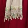 Alice Hannah Lambswool/Angora Lace Edge Scarf Image 2