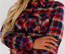 Retro Style Checked Shirt size 18