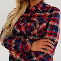 Retro Style Checked Shirt size 18