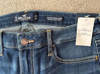 New low rise super skinny jeans hollister w 28 l32