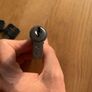 Replacement patio door cylinder lock with keys Image 2