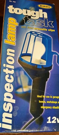 New inspection lamp with fitted crocodile clips