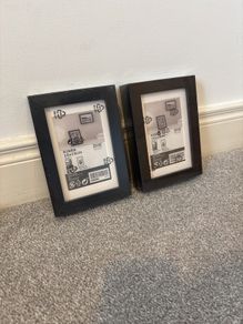2 RIBBA IKEA picture frames for 4x6" (10x15cm) picture