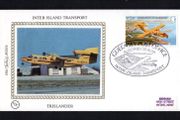 1981 Guernsey Benham Silke Cover showing Inter Island Transport Trislander tying 12p Britten-Norman BN-2A MKIII "short nose" Trislander Aircraft Commemorative stamp
