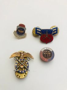 Selection Of Vintage U.S Navy Pin Badges
