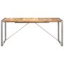 Dining Table 180x90x75 cm Solid Rough Mango Wood Image 4