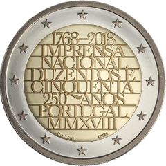 Portugal 2 Euro Commemorative Coin 2018 - The National Mint. Uncirculated.