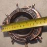 New York City Ashtray Statue of Liberty, World Trade Center, Empire State metal and copper effect could used as wall hanging decor. is 6 inches Image 2