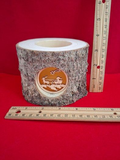 Christmas Tealight Lantern (Santa on Sleigh)