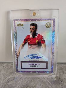 Diogo Jota Liverpool FC Topps Deco Autograph card /25