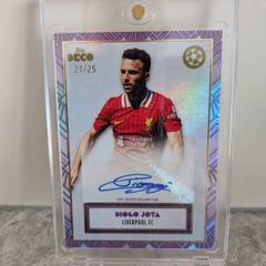 Diogo Jota Liverpool FC Topps Deco Autograph card /25