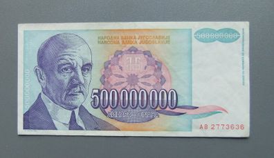 Yugoslavia 500000000 Dinara