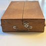Vintage 1960s Child's Wooden Tool Box Cabinet Set - German Woodworking Kit Image 2