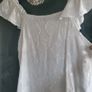 GALLERY white frill shoulder strap Sz 12 Image 8