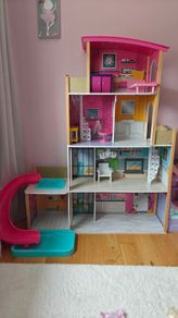 Large doll house with slide