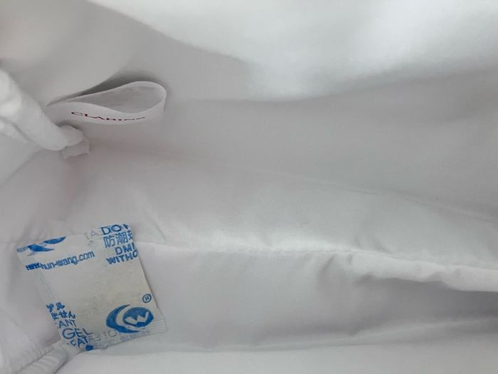 New White Clarins Make Up and Toiletry Bag