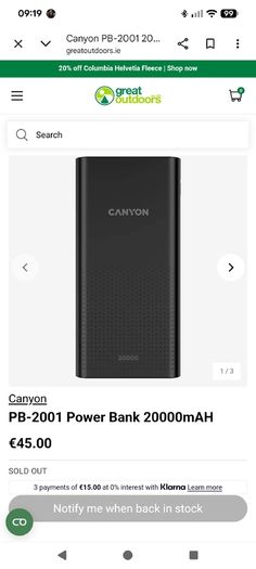 Power Bank 20000mAH