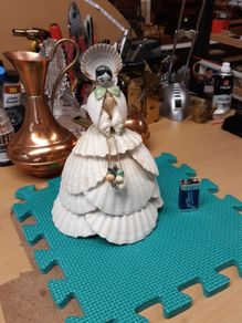 Shell figurine handmade