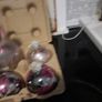 new silver/ pink baubles Image 4