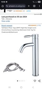 Tall Chrome Mixer Tap