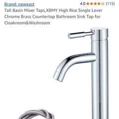 Tall Chrome Mixer Tap
