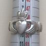 Sterling Silver 1 Claddagh Ring and 1 Other. 1 Bangle Image 7