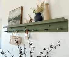 Coat rack peg shelf