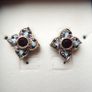 Vintage PAST TIMES Gold-Plated Earrings, Vintage 1980s Image 5