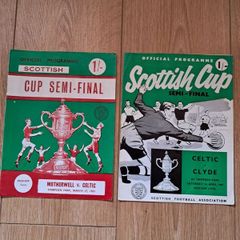 Celtic FC Scottish Cup Programmes X 2