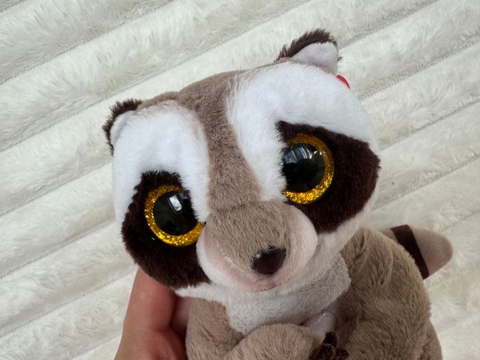 Ty Beanie Baby Bellies Petey the Raccoon approx. 6 Inch Plush Used Please see pictures