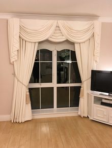 Beautiful cream curtains
