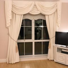 Beautiful cream curtains