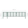 Garden Gate Steel 100x495 cm Green Image 5