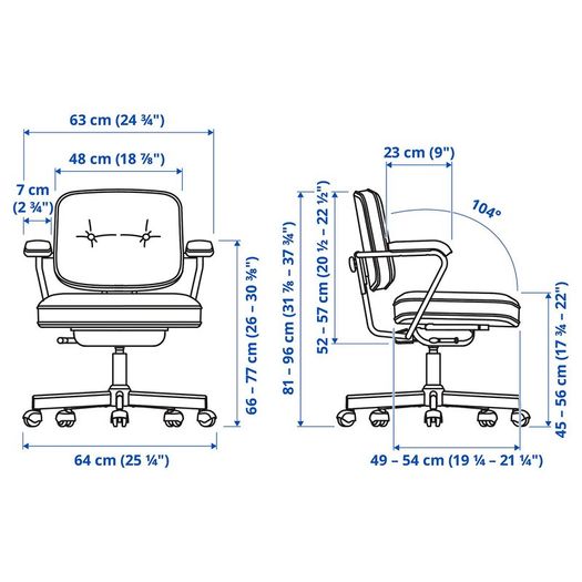 Ikea Alefjall Beige Office Chair