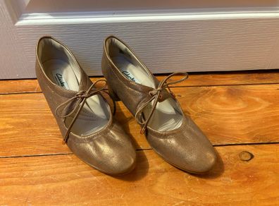 Clarks - Gold Metallic Heels (UK3)