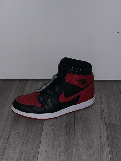 Jordan 1 Retro High Bred Banned (2016) Uk 9.5 Red and black