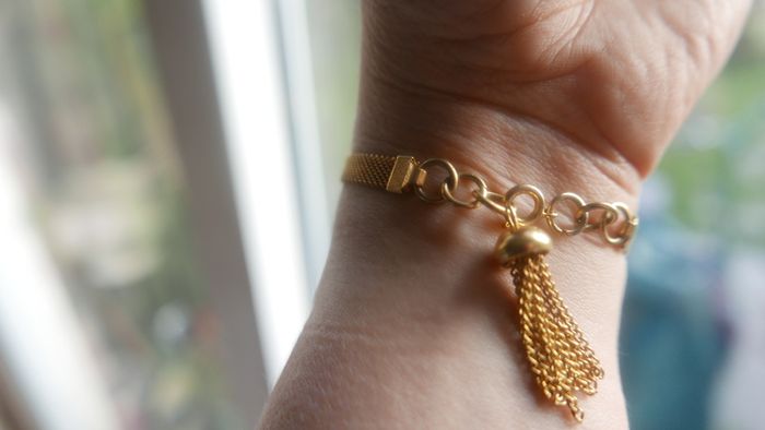 Vintage Gold Tone ANNA Bracelet 17cm