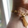 Vintage Gold Tone ANNA Bracelet 17cm Image 7