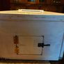Handcrafted wedding post box for hire.  local collection. Can deliver for extra charge. . Deposit secures Date. Box Fitted with lock and key. Image 6