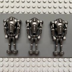 lego star wars sw0092 Super Battle Droid minifigure- Pearl Dark Gray, Wide Head